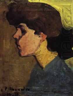 Head of a Woman in Profile, Amedeo Modigliani